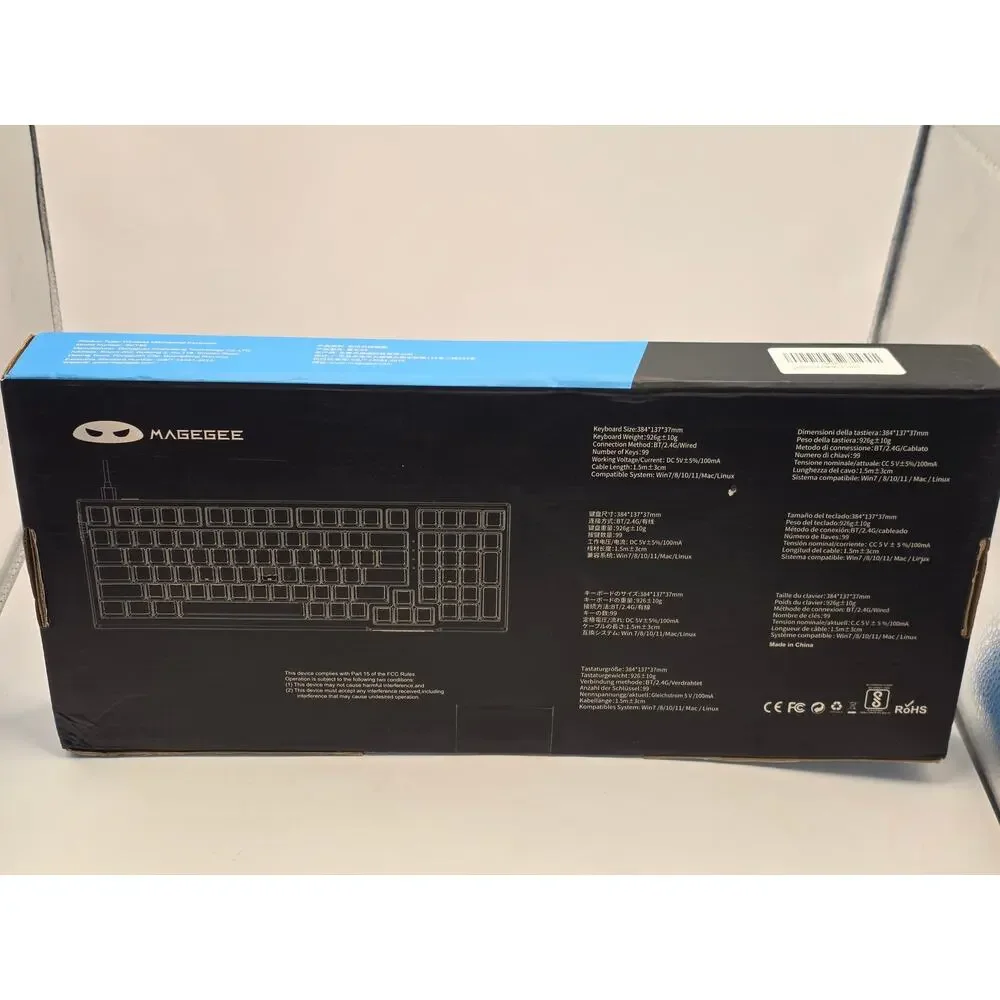 MageGee SKY98 Wireless Mechanical Keyboard 96% RGB Hot Swap Tri-Mode